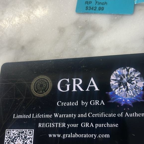 Moissanite 925 sterling silver 7 inch bracelet - Picture 8 of 10